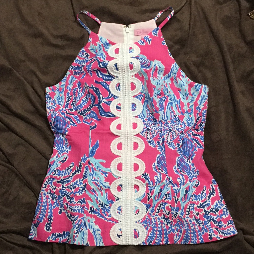 BNWT Lilly Pulitzer Top Pink Coral sz 6